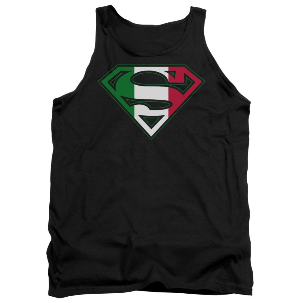 Superman Italian Shield Men's 18/1 Cotton Tank Top