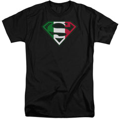 Superman Italian Shield Men's 18/1 Tall Cotton SS T