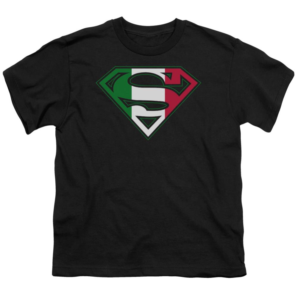 Superman Italian Shield Youth 18/1 100% Cotton SS T