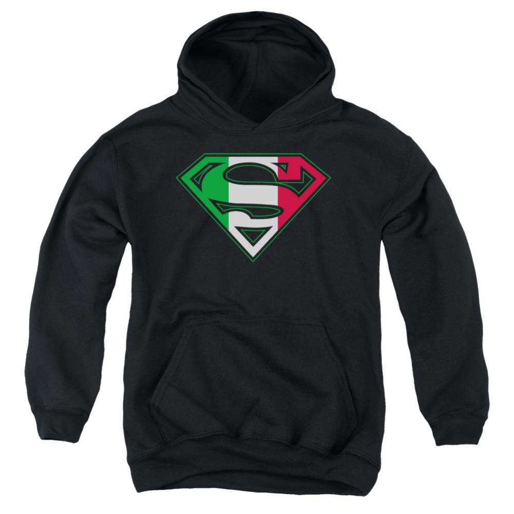 Superman Italian Shield Youth Cotton Poly Pull-Over Hoodie