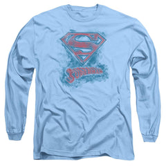 Superman Its Sketchy Men's 18/1 Cotton LS T