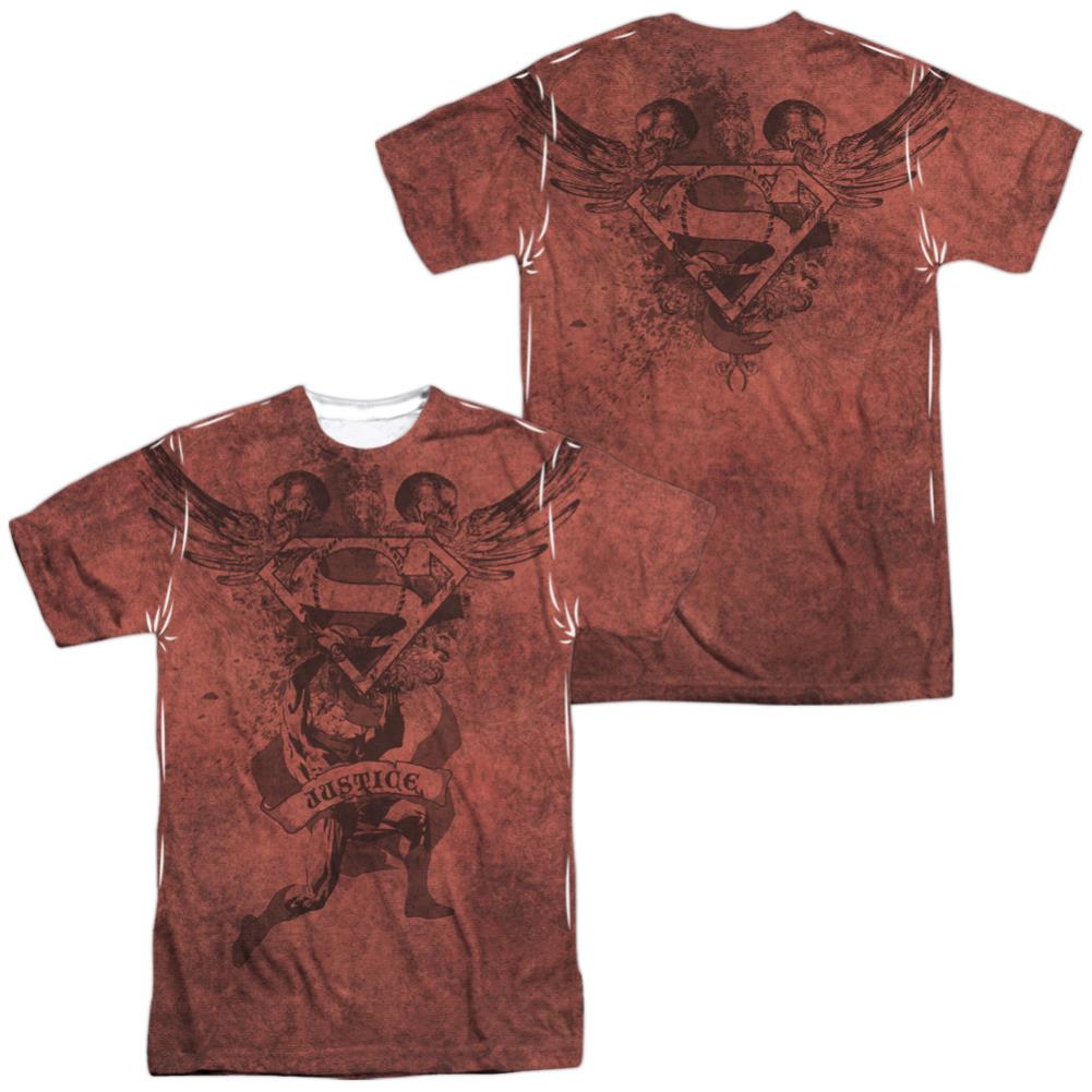Superman Justice Upheld Men's Regular Fit Polyester SS T