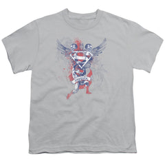 Superman Justice Upheld Youth 18/1 100% Cotton SS T