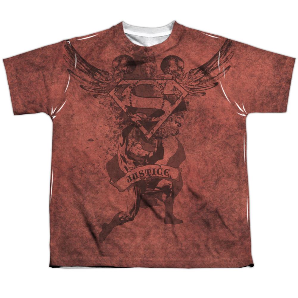 Superman Justice Upheld Youth Regular Fit Poly SS T