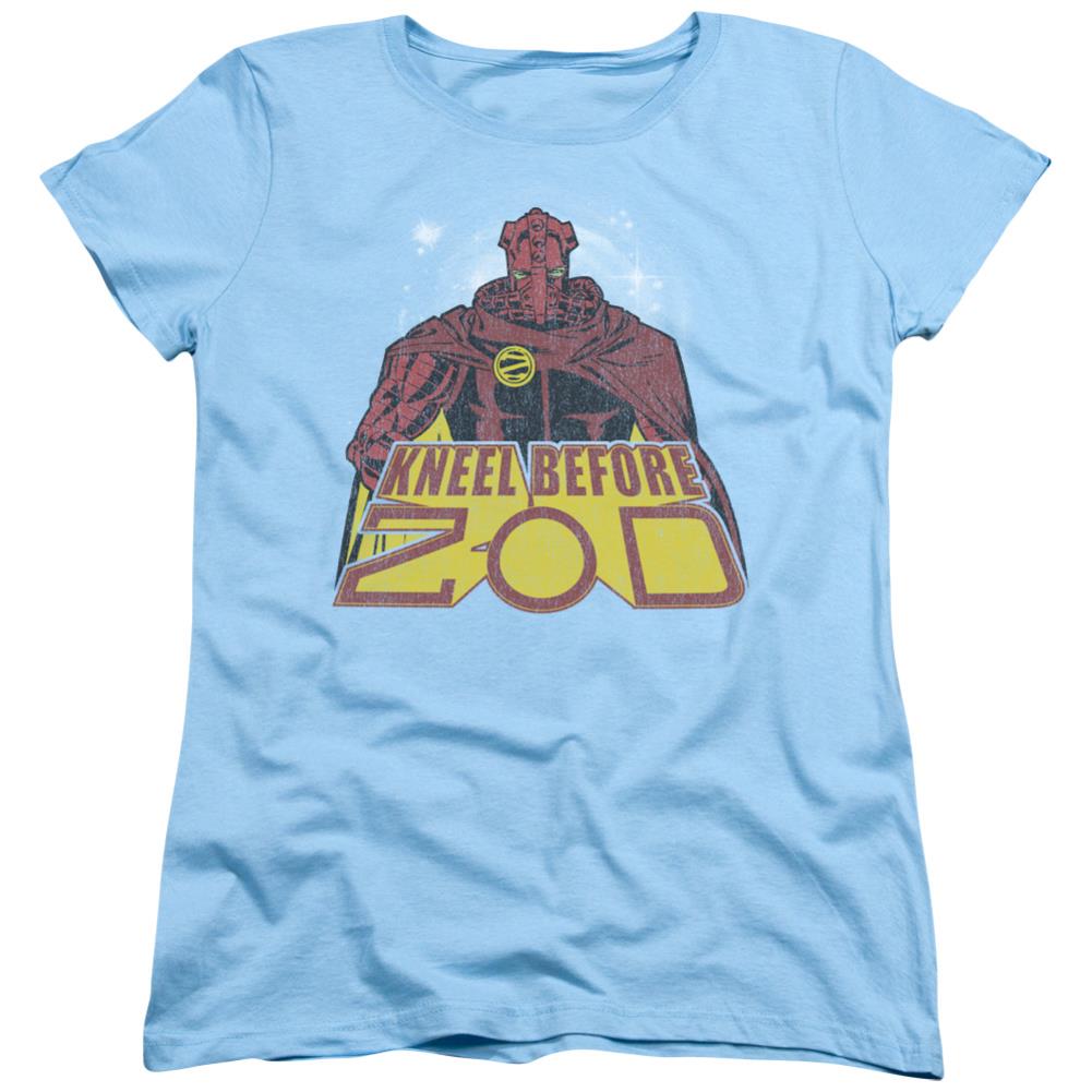 Superman Kneel Before Women's 18/1 Cotton SS T