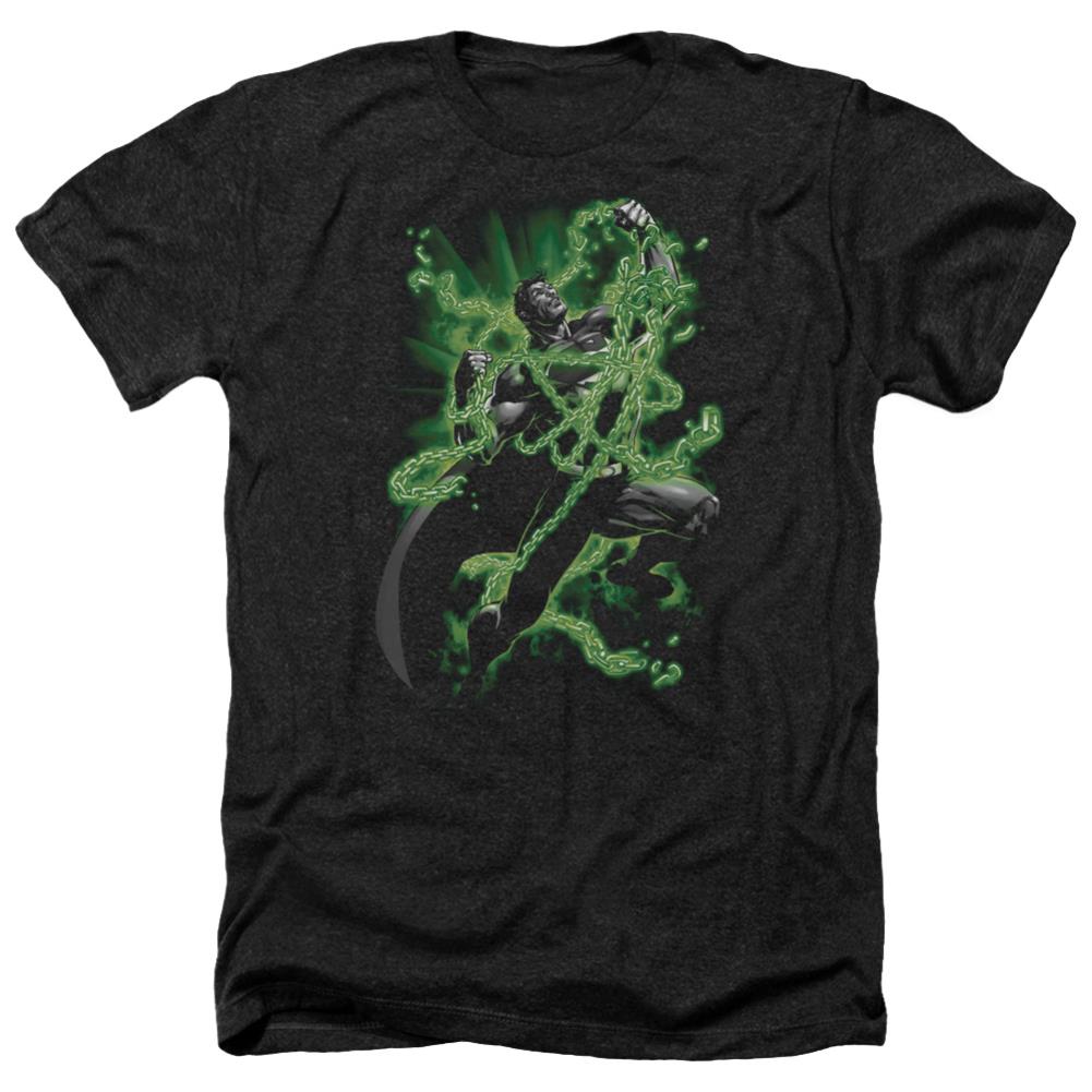 Superman Kryptonite Chains Men's 30/1 Heather 60 40 Poly SS T