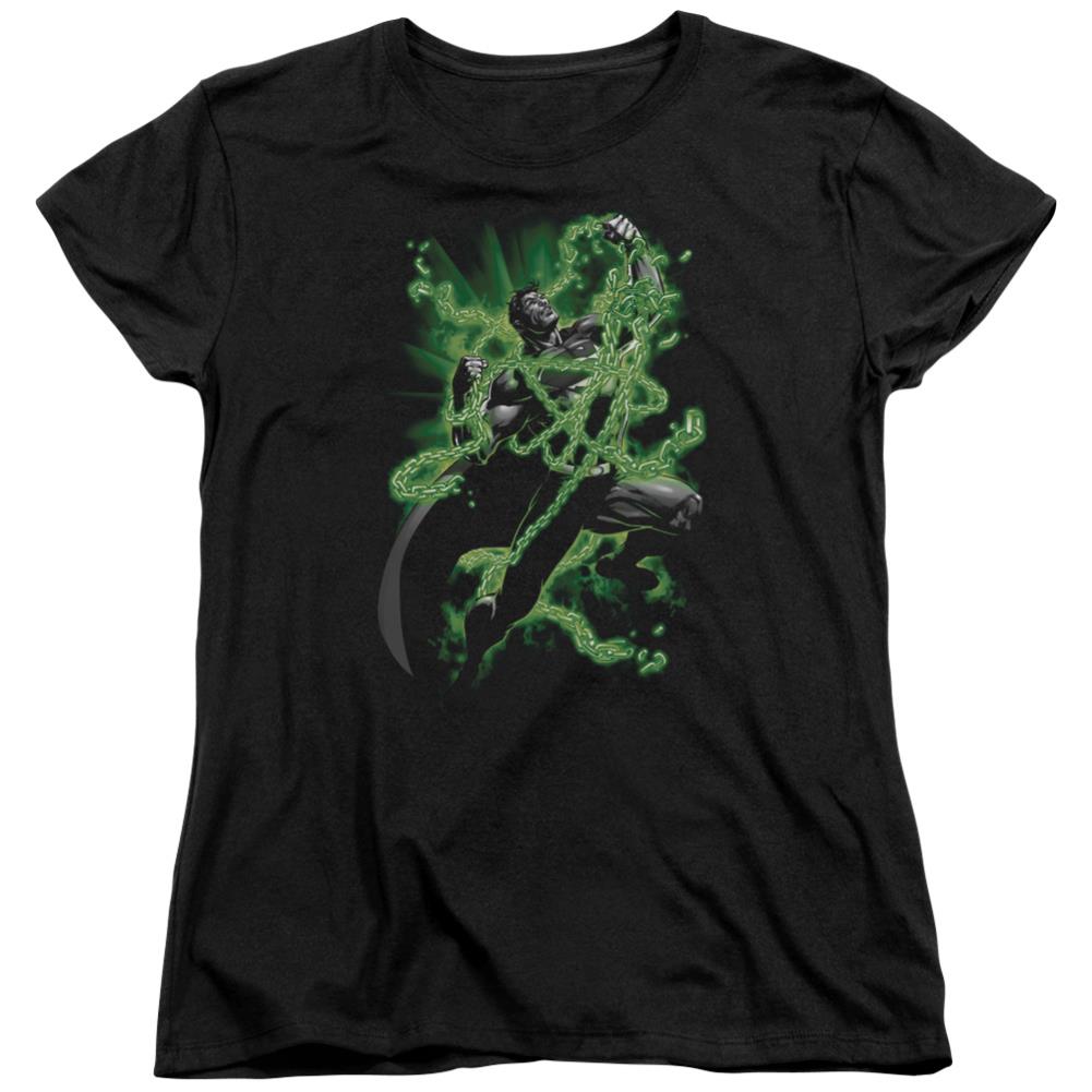 Superman Kryptonite Chains Women's 18/1 Cotton SS T