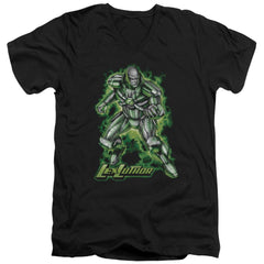 Superman Kryptonite Powered Men's 30/1 Cotton Slim V-Neck T
