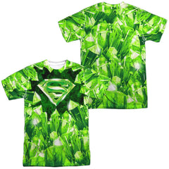Superman Kryptonite Shield (Front/Back Print) Men's Regular Fit Polyester SS T