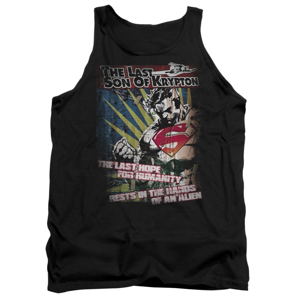 Superman Last Hope Men's 18/1 Cotton Tank Top