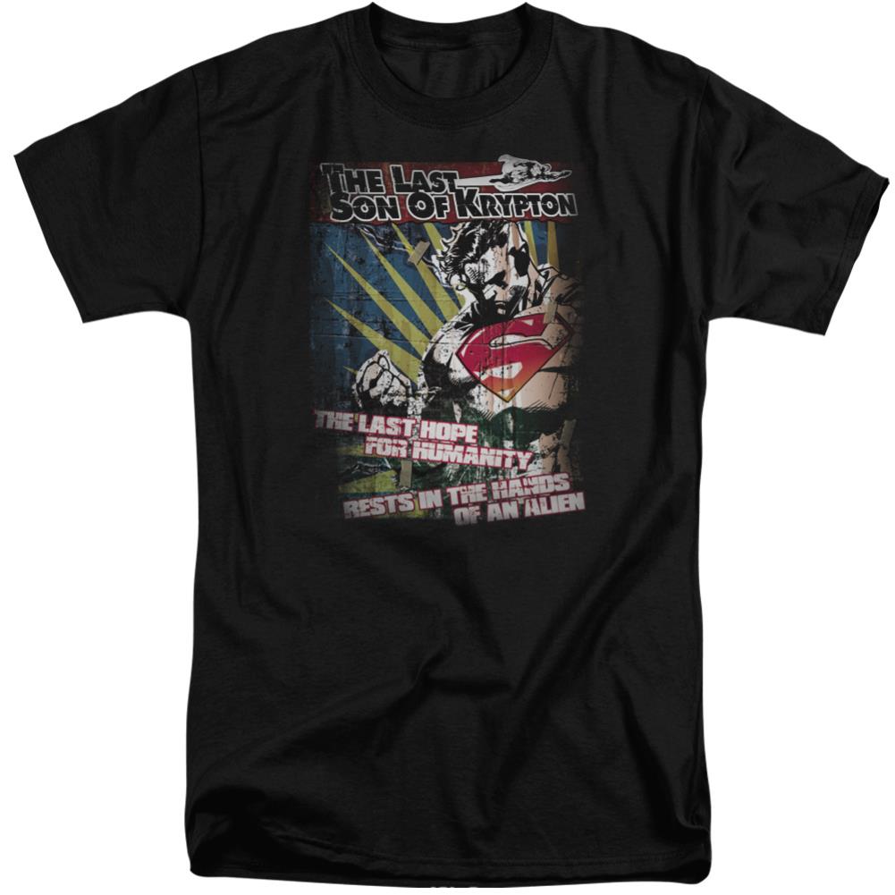 Superman Last Hope Men's 18/1 Tall Cotton SS T