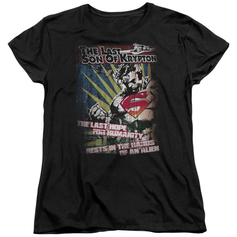 Superman Last Hope Women's 18/1 Cotton SS T