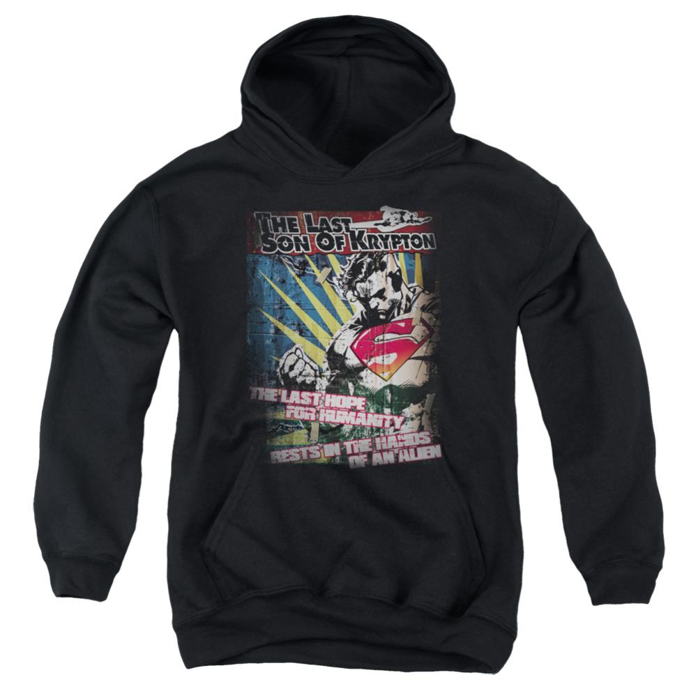Superman Last Hope Youth Cotton Poly Pull-Over Hoodie