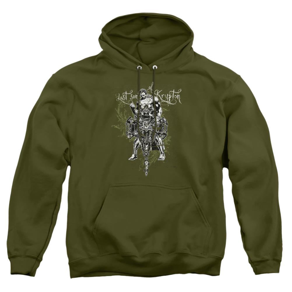 Superman Last Son Gothic Men's Pull-Over 75 25 Poly Hoodie