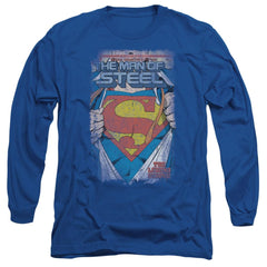 Superman Legendary Men's 18/1 Cotton LS T