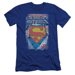 Superman Legendary Men's Ultra-Soft 30/1 Cotton Slim SS T