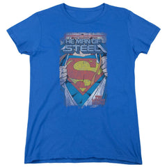 Superman Legendary Women's 18/1 Cotton SS T