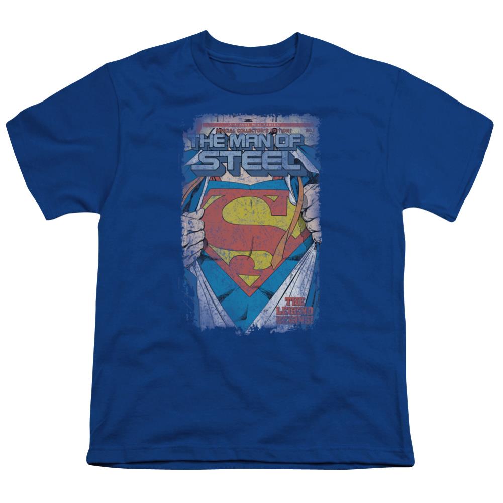 Superman Legendary Youth 18/1 100% Cotton SS T