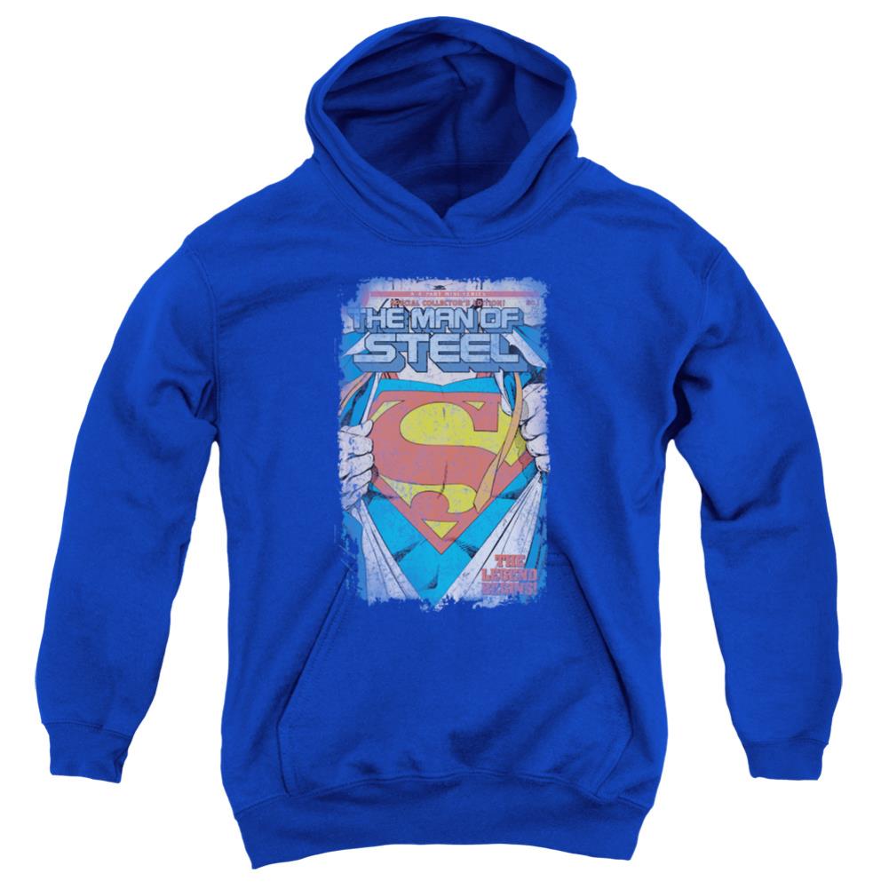 Superman Legendary Youth Cotton Poly Pull-Over Hoodie