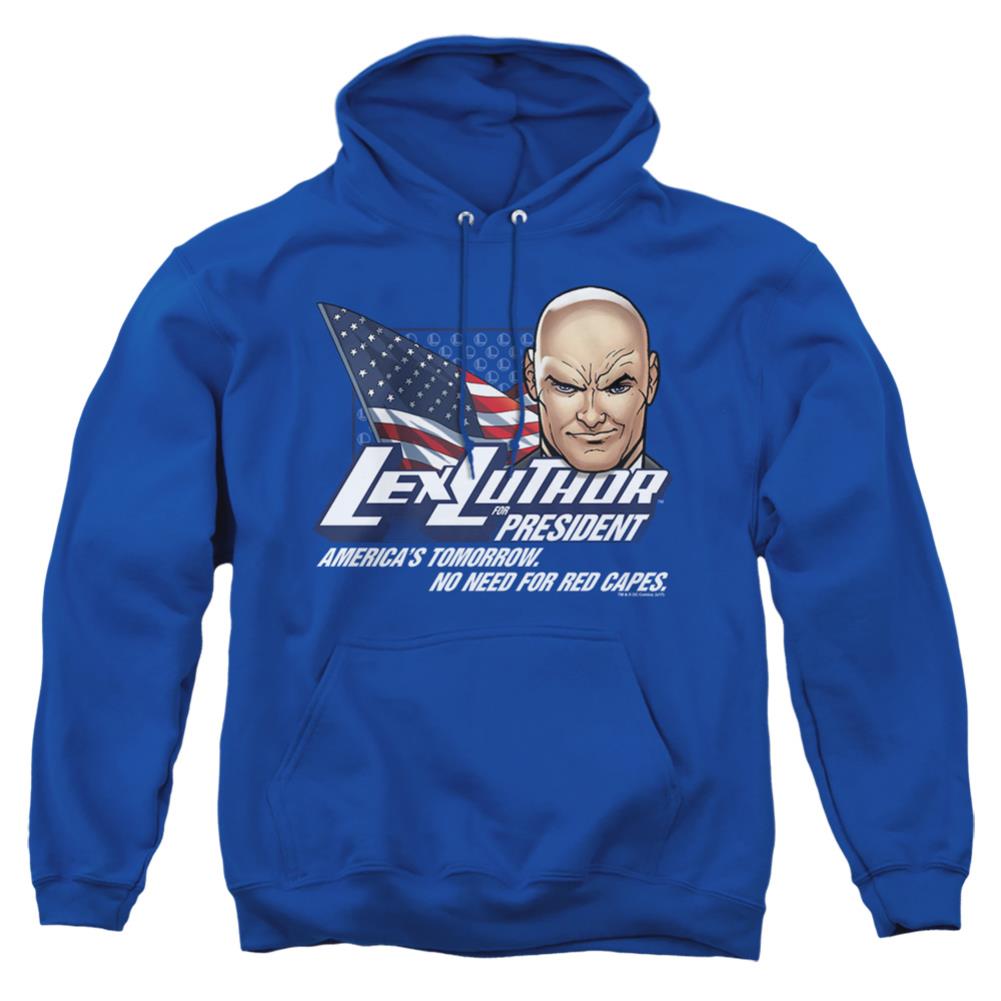 Superman Lex For President Men's Pull-Over 75 25 Poly Hoodie