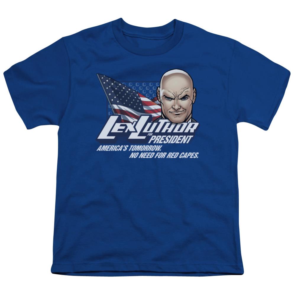 Superman Lex For President Youth 18/1 100% Cotton SS T