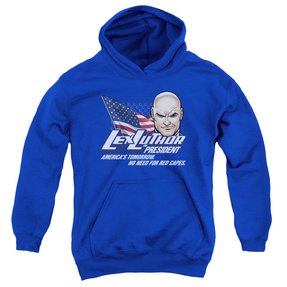 Superman Lex For President Youth Cotton Poly Pull-Over Hoodie