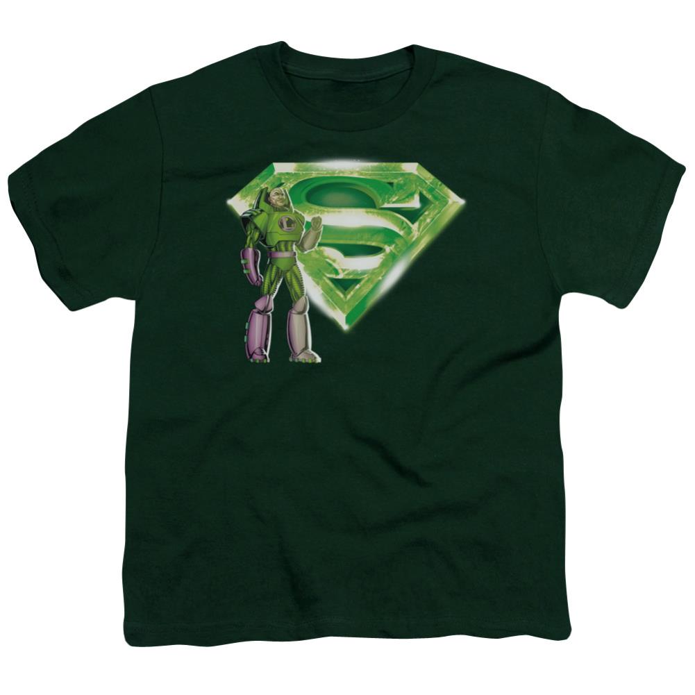Superman Lex & Kryptonite Logo Youth 18/1 100% Cotton SS T