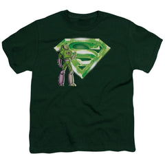 Superman Lex & Kryptonite Logo Youth 18/1 100% Cotton SS T
