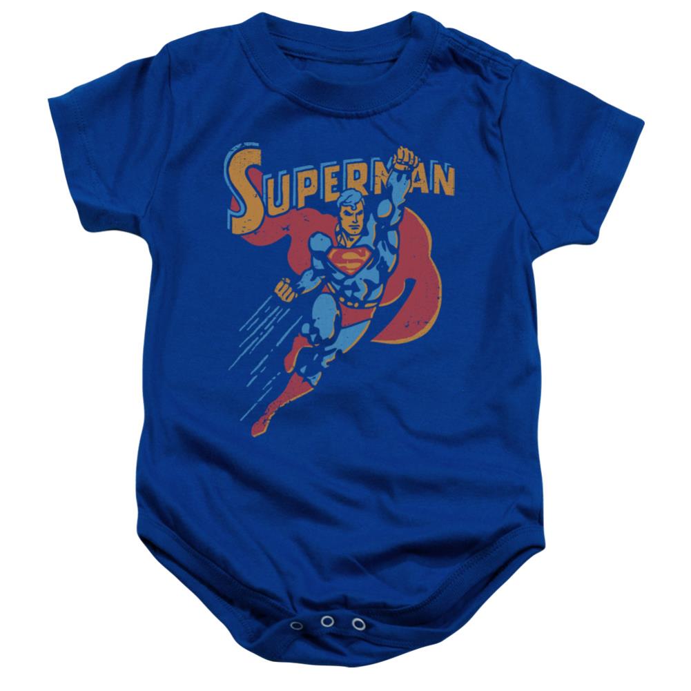 Superman Life Like Action Infant's Cotton SS Snapsuit