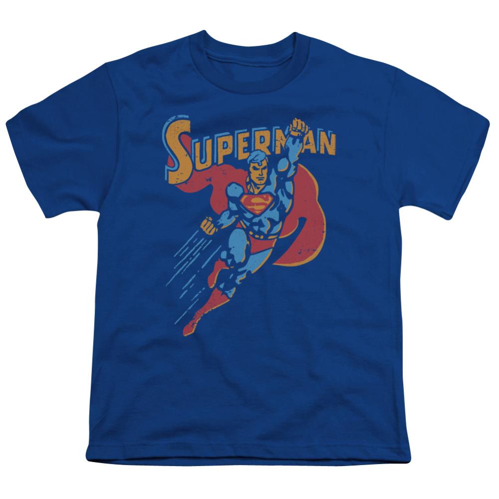 Superman Life Like Action Youth 18/1 100% Cotton SS T