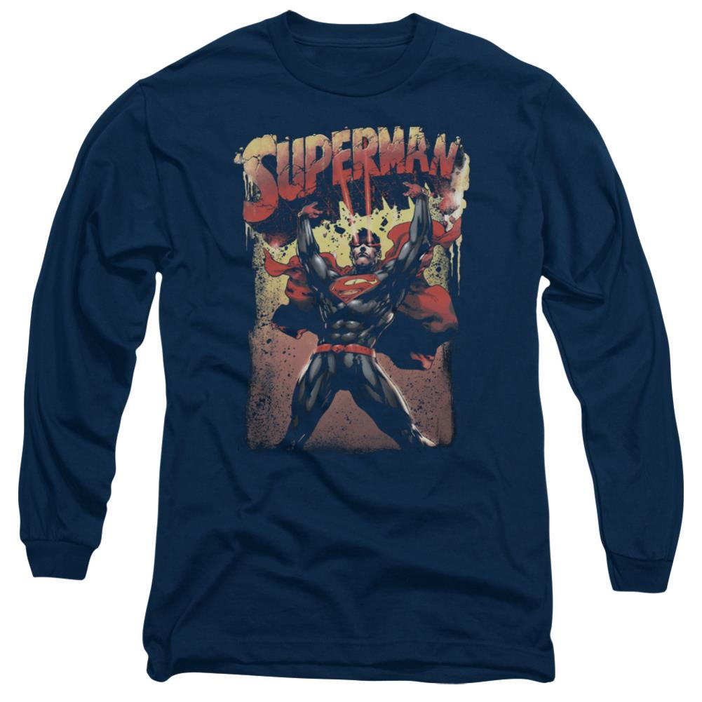 Superman Lift Up Men's 18/1 Cotton LS T