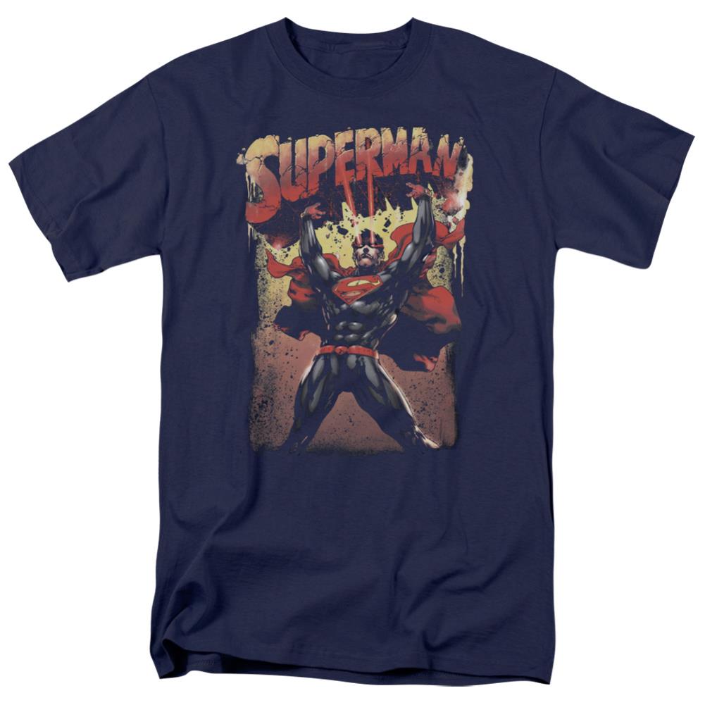Superman Lift Up Men's 18/1 Cotton SS T