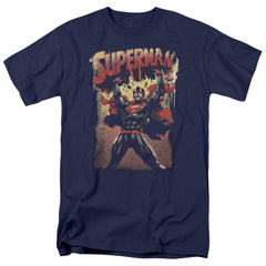 Superman Lift Up Men's 18/1 Cotton SS T