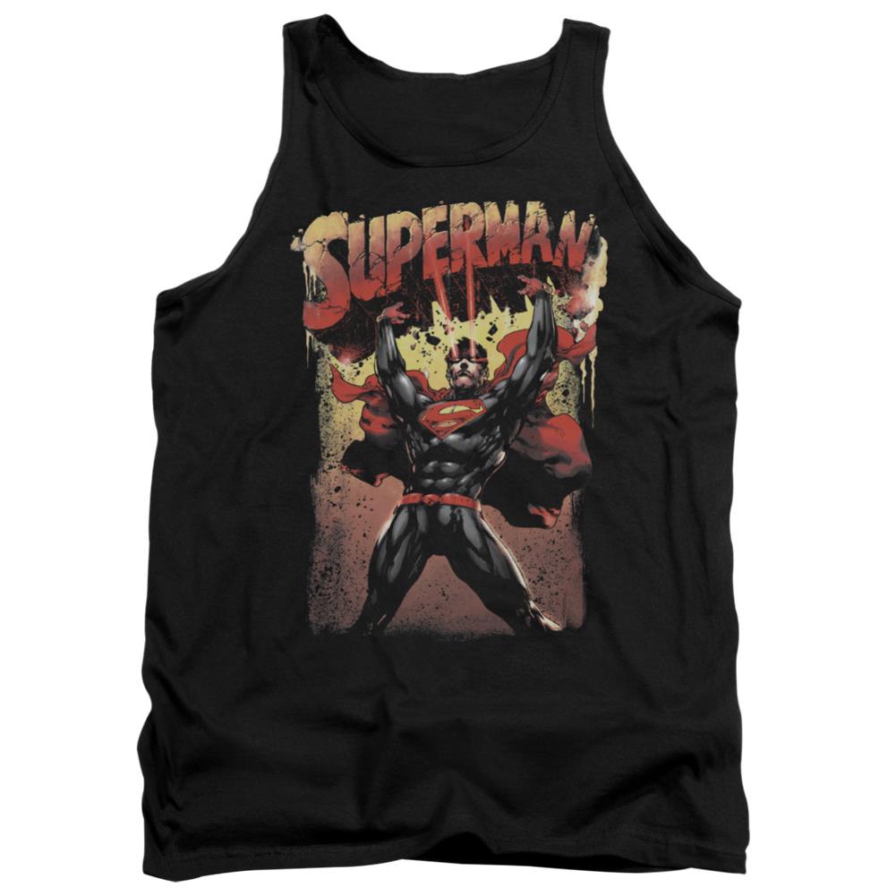 Superman Lift Up Men's 18/1 Cotton Tank Top