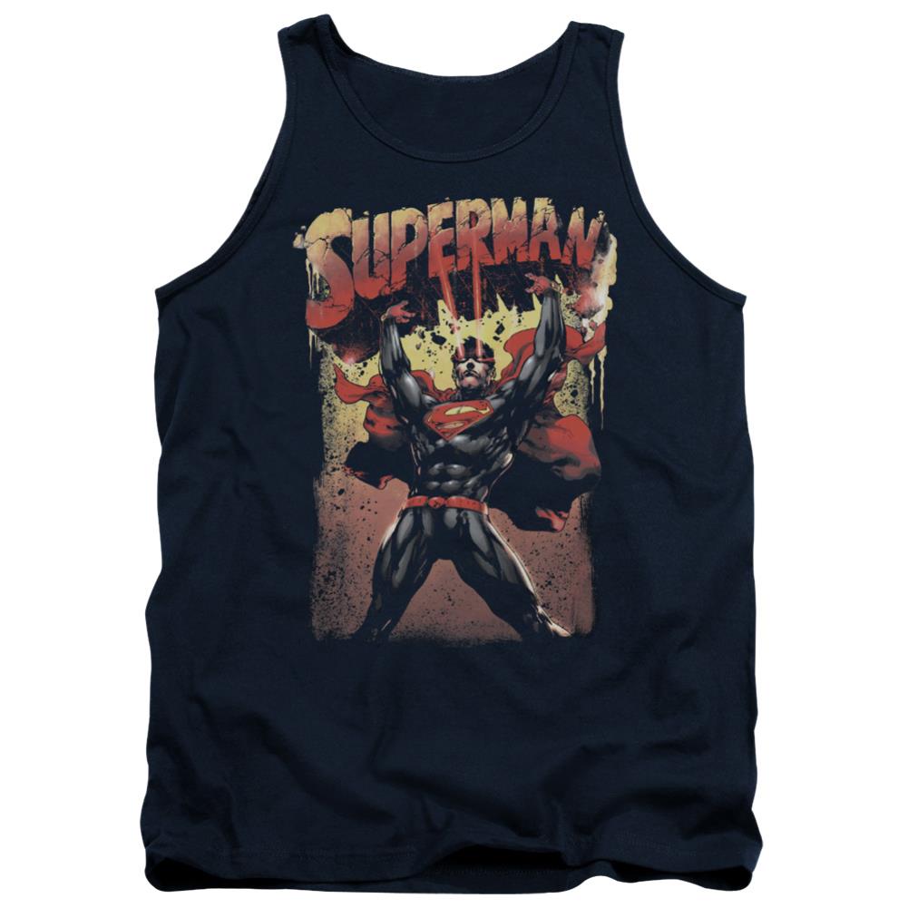 Superman Lift Up Men's 18/1 Cotton Tank Top