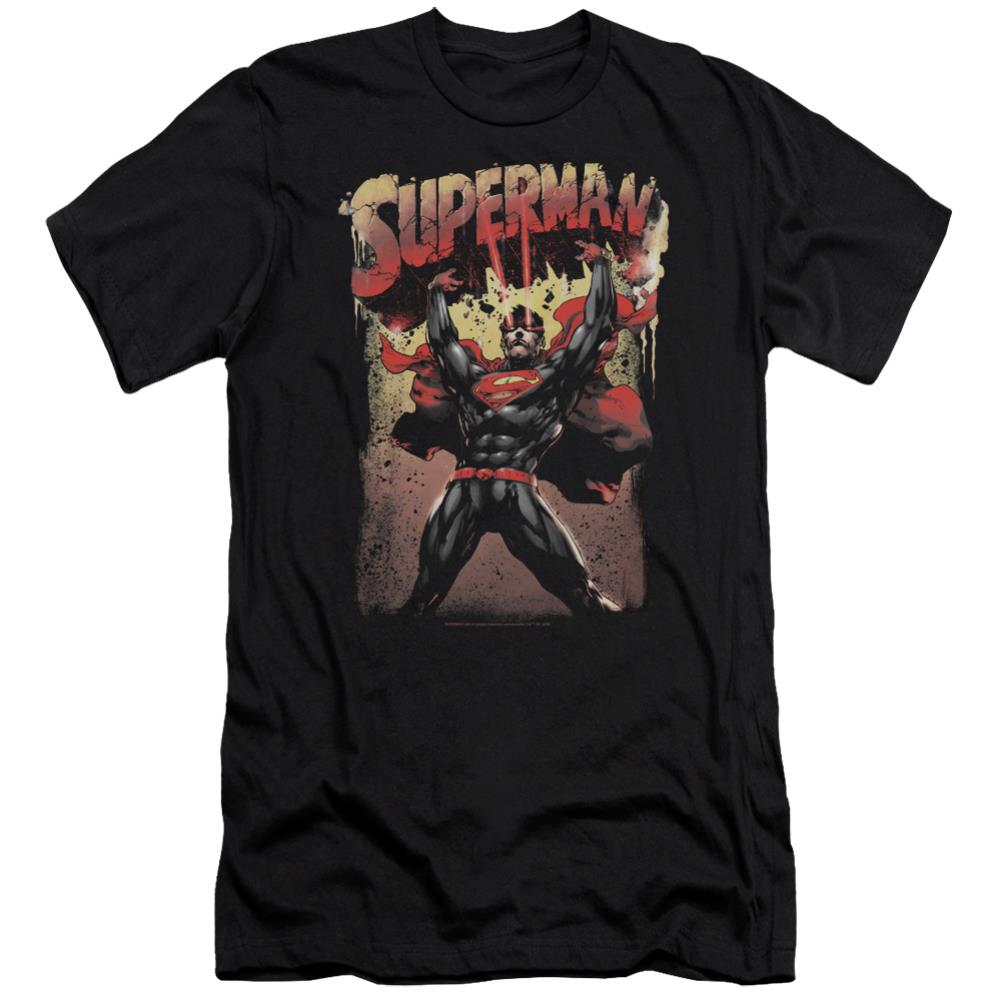 Superman Lift Up Men's Ultra-Soft 30/1 Cotton Slim SS T