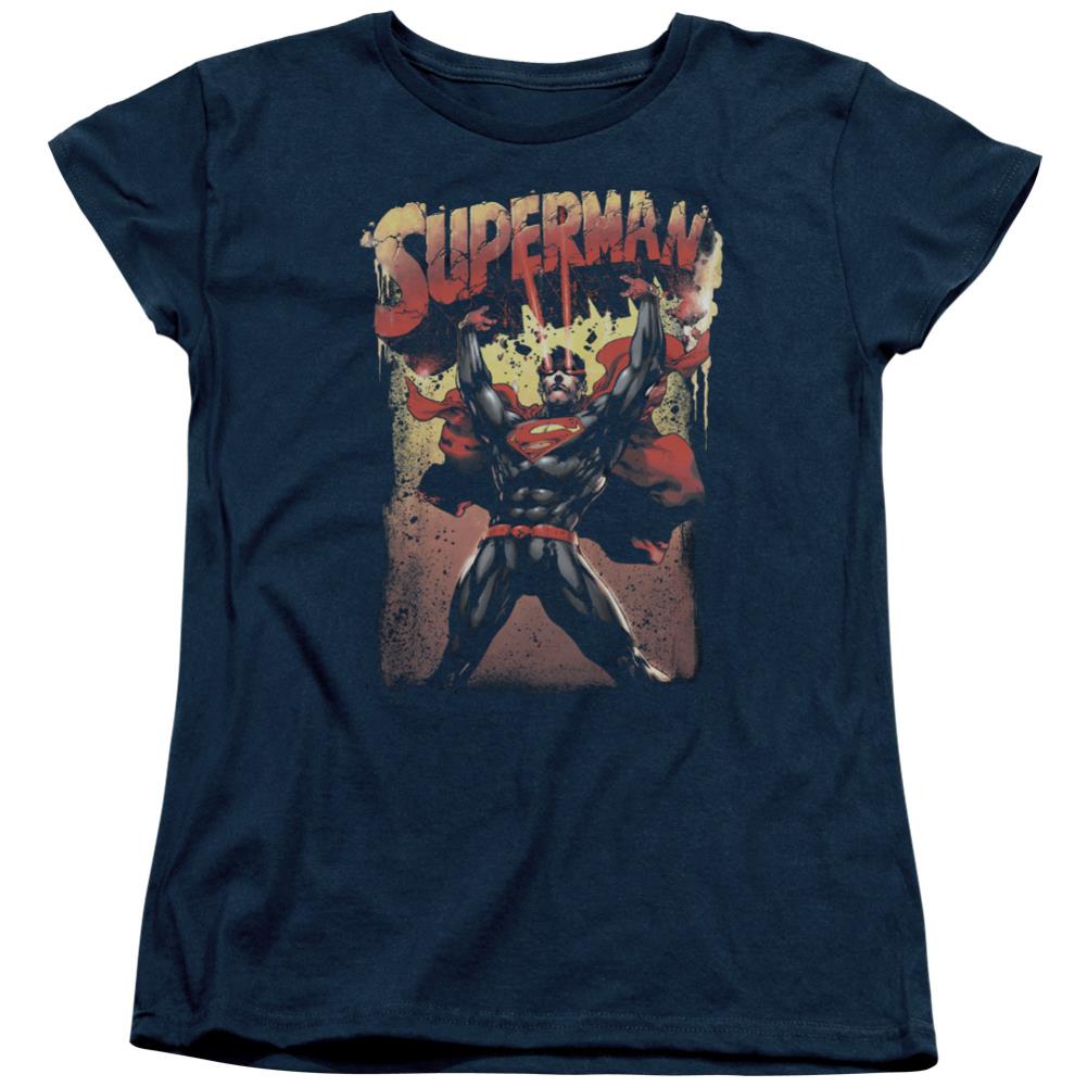 Superman Lift Up Women's 18/1 Cotton SS T