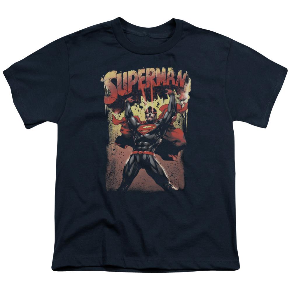 Superman Lift Up Youth 18/1 100% Cotton SS T