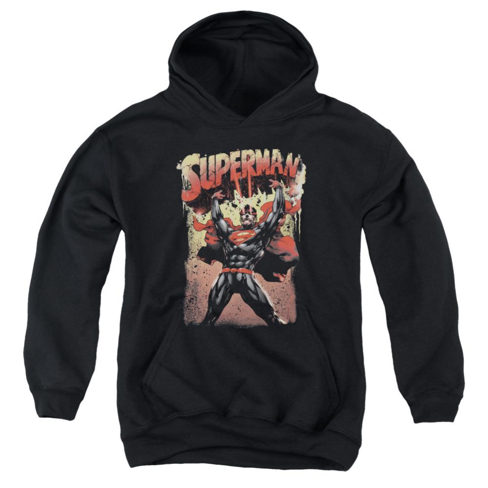 Superman Lift Up Youth Cotton Poly Pull-Over Hoodie