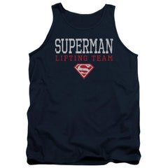 Superman Lifting Team Men's 18/1 Cotton Tank Top