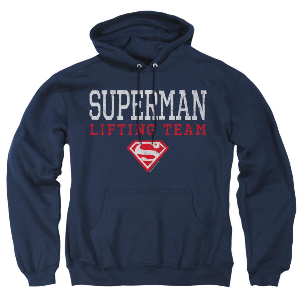 Superman Lifting Team Men's Pull-Over 75 25 Poly Hoodie