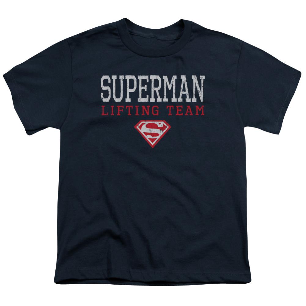 Superman Lifting Team Youth 18/1 100% Cotton SS T