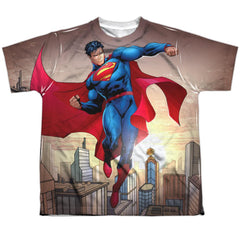 Superman Light And Darkseid Youth Regular Fit Poly SS T