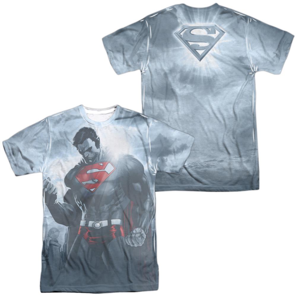 Superman Light Of The Sun (Front/Back Print) Men's Regular Fit Polyester SS T