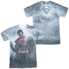 Superman Light Of The Sun (Front/Back Print) Men's Regular Fit Polyester SS T