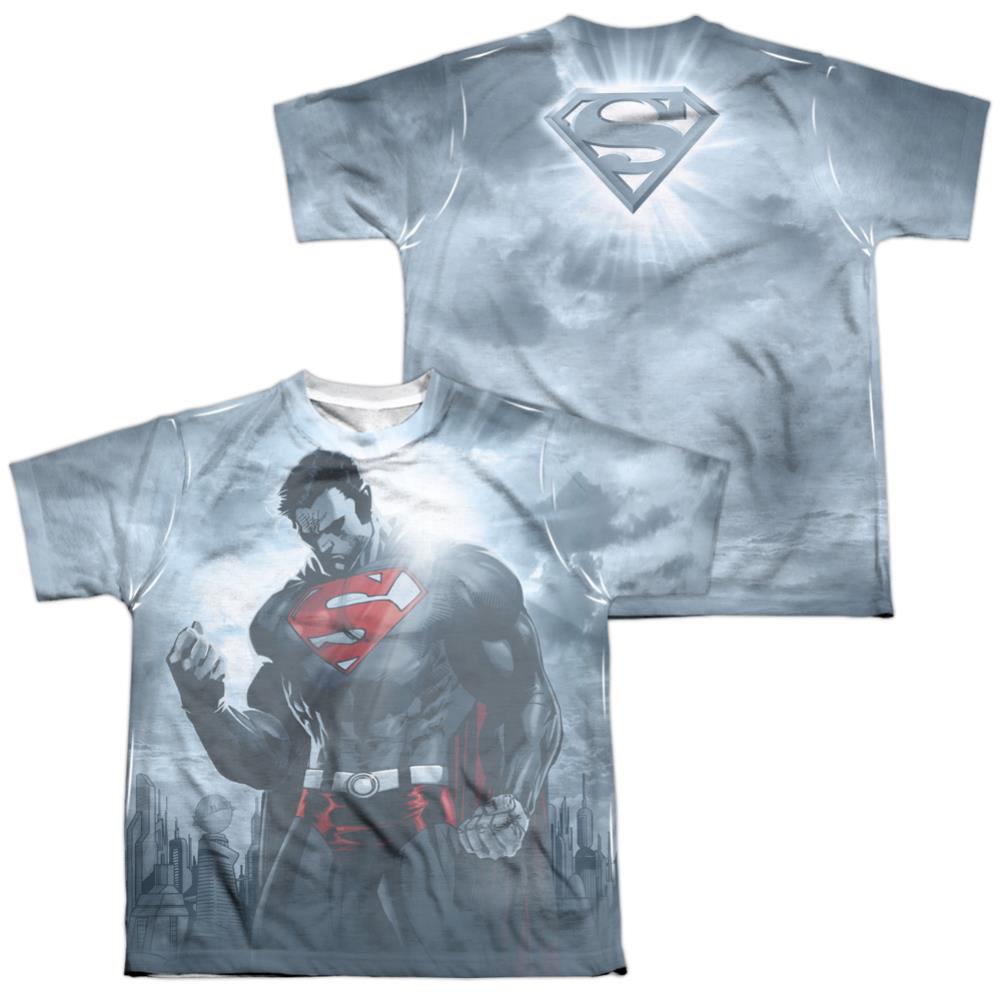 Superman Light Of The Sun (Front/Back Print) Youth Regular Fit Poly SS T