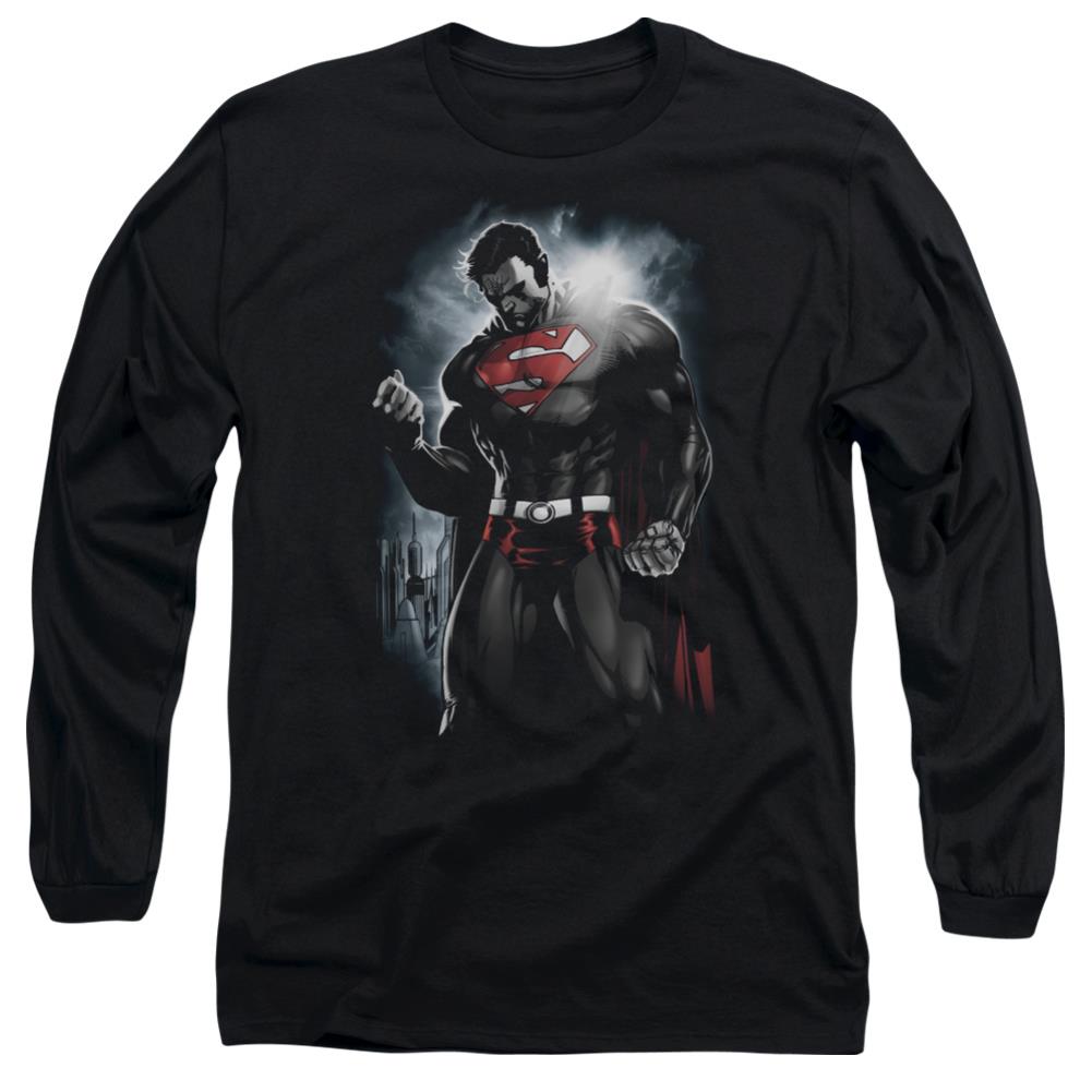 Superman Light Of The Sun Men's 18/1 Cotton LS T