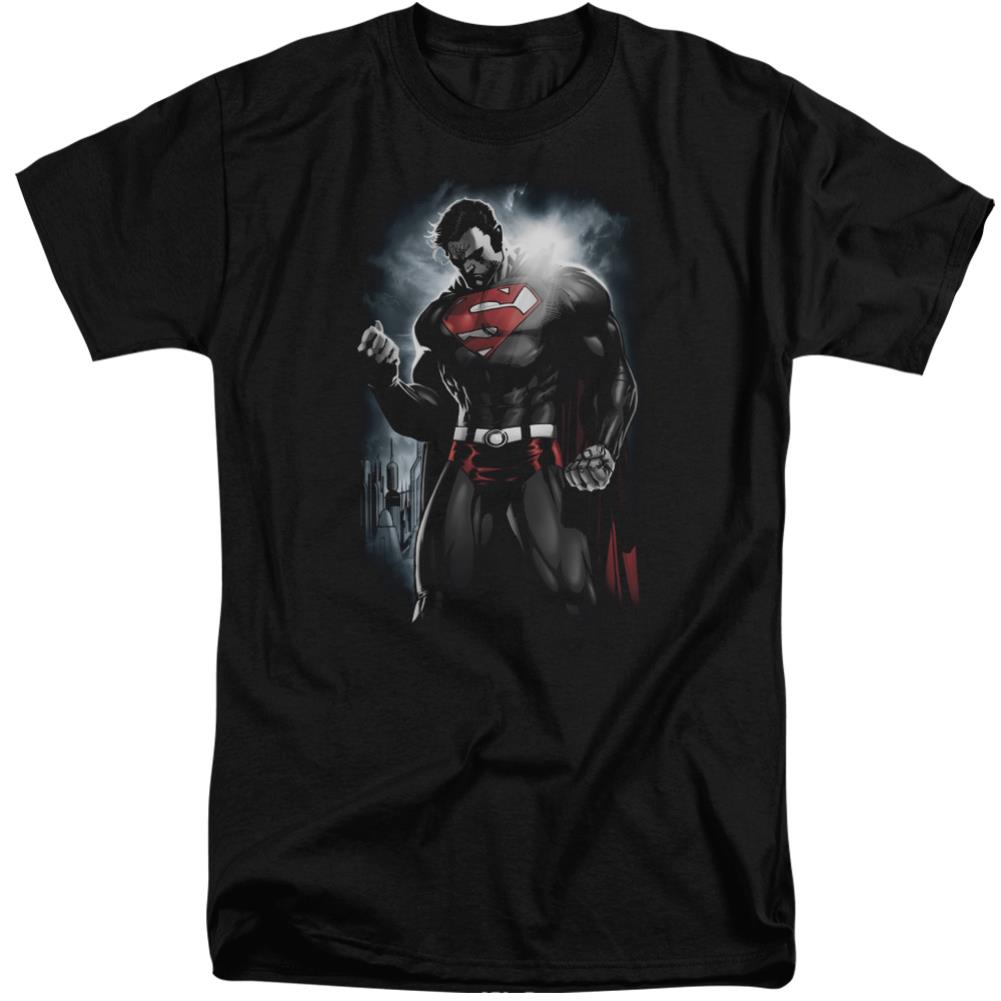 Superman Light Of The Sun Men's 18/1 Tall Cotton SS T