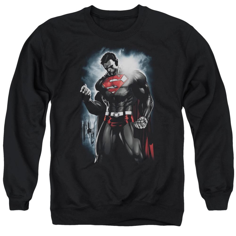 Superman Light Of The Sun Men's Crewneck 50 50 Poly LS T