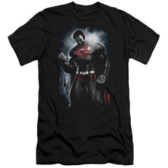 Superman Light Of The Sun Men's Ultra-Soft 30/1 Cotton Slim SS T